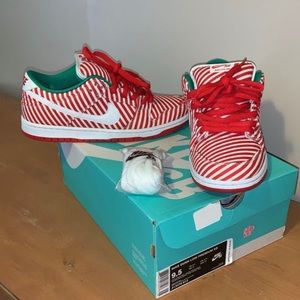 Nike SB Dunk Low Candy Cane - Size 9.5 DEADSTOCK